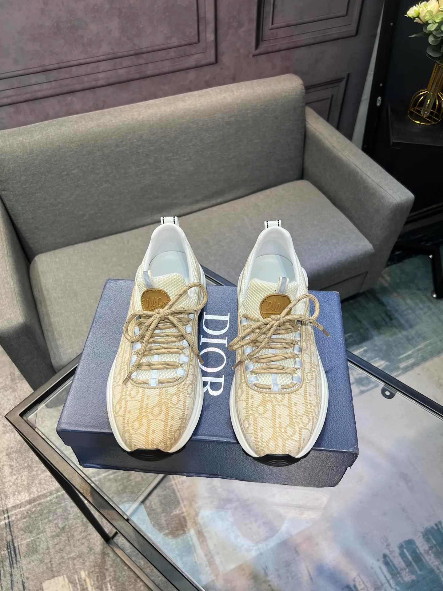 Men's shoes 💰400 [Dior] popular men's shoes, imported mesh splicing material, really inside. Original sole provided by the original factory, 38-45 (45 customized, non-refundable)